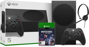 Microsoft Xbox Series S 1TB Black Console and Wireless Controller Bundle with Watch Dogs: Legion Full Game and Mytrix Chat Headset
