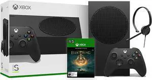 Microsoft Xbox Series S 1TB Black Console and Wireless Controller Bundle with Elden Ring Full Game and Mytrix Chat Headset