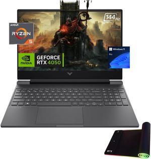 HP Victus Gaming Laptop, 15.6" FHD IPS 144Hz Display, Ryzen 5-8645HS (Up to 5.0GHz), GeForce RTX 4050, 16GB DDR5, 2TB PCIe 4.0, WiFi 6, Backlit KB, USB-C, BT, HDMI, RJ45, MTX RGB Mouse Pad, Win 11 Pro HP Victus Gaming Laptop, 15.6" FHD IPS 144Hz Display, Ryzen 5-8645HS (Up to 5.0GHz), GeForce RTX 4050, 16GB DDR5, 2TB PCIe 4.0, WiFi 6, Backlit KB, USB-C, BT, HDMI, RJ45, MTX RGB Mouse Pad, Win 11 Pro