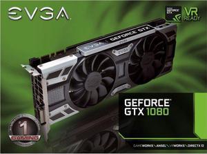 EVGA - NVIDIA GeForce GTX 1080 8GB GDDR5X PCI Express 3.0 Graphics Card - Black/silver