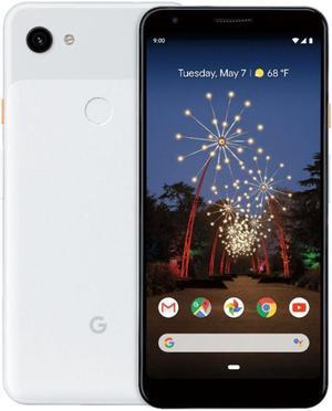 2019 Google Pixel 3a XL 64GB LTE Cell Phone Unlocked Clearly White  6 Full HD 2160 x 1080 OLED 122MP camera Qualcomm Snapdragon 670 Android 90 Pie OS Free unlimited Google Picture storage