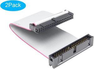 IDE Extension Cable Male to Female - RIITOP 40PIN IDE Ribbon Cord for 3.5inch PATA HDD 15cm (6inch, 2Pack)