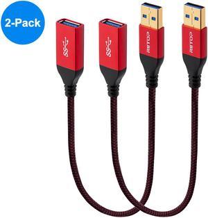 USB 3.0 Extension Cable 1.5Ft, USB 3.0 High Speed Extender Cord Type A Male  to A Female for Playstation, Xbox, USB Flash Drive, Hard Drive, Card