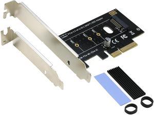 M Key M.2 PCIe NGFF SSD to PCI-e Express 3.0 x4 Adapter Card Controller with Heatsink for 2230 2242 2260 2280 mm M Key M.2 PCIe Based AHCI NVMe SSD