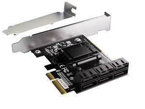 PCIe SATA iii Card, RIITOP 6 Port SATA 3.0 PCI-e Expansion Card Adapter Converter ASM1166 Chipset Support SATA 6G AHCI SPAN (Only support PCIe x4 or above) PCIe SATA iii Card, RIITOP 6 Port SATA 3.0 PCI-e Expansion Card Adapter Converter ASM1166 Chipset Support SATA 6G AHCI SPAN (Only support PCIe x4 or above)