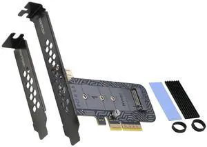 M Key M.2 PCIe NGFF SSD to PCI-e Express 5.0 x4 Adapter Card Controller with Heatsink for 2230 2242 2260 2280 mm M Key M.2 PCIe Based AHCI NVMe SSD M Key M.2 PCIe NGFF SSD to PCI-e Express 5.0 x4 Adapter Card Controller with Heatsink for 2230 2242 2260 2280 mm M Key M.2 PCIe Based AHCI NVMe SSD