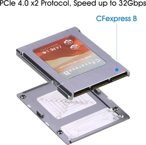 CFexpress Type B to NVMe Adapter, CF Type B Converter Card for NVMe SSD 2230mm DIY Assembly Kit CFexpress Type B to NVMe Adapter, CF Type B Converter Card for NVMe SSD 2230mm DIY Assembly Kit