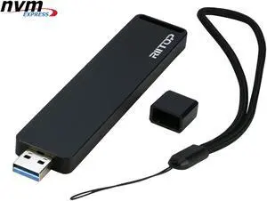 RIITOP M Key M.2 NVMe to USB 3.1 SSD Enclosure Adapter PCIe M.2 NVMe (M Key) SSD to USB Type A Converter Adapter with Metal Case in Black RIITOP M Key M.2 NVMe to USB 3.1 SSD Enclosure Adapter PCIe M.2 NVMe (M Key) SSD to USB Type A Converter Adapter with Metal Case in Black