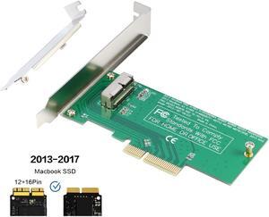 RIITOP PCIe to A1466 SSD Adapter PCI-e 4x Controller Card for Apple 2013 2014 2015 2016 2017 MacBook Air Pro Retina A1465 A1466 A1398 A1502 SSD