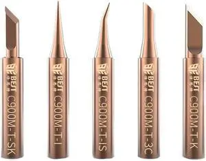 BEST C900M-T 5pcs Pure Copper Soldering Iron Tip Special For Horns Plastic
