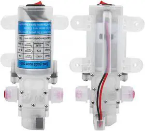 DC 12V 70W ABS Diaphragm Water Pump Food Grade Self-priming Diaphragm Water Pump with Switch 6L/min Self-priming