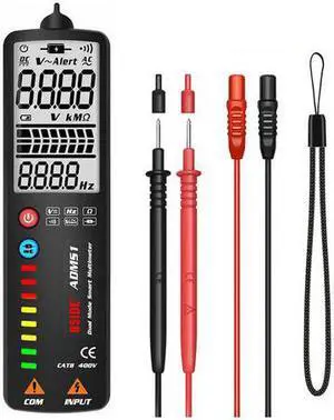 3-IN-1 Digital Multimeter Voltage Detector Tester BSIDE ADMS1 Multimetetro Voltmeter DC AC DMM Ohm Hz Continuity NCV test