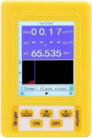 BR-9C 2-in-1 Handheld Portable Digital Display Electromagnetic Radiation Nuclear Radiation Detector Geiger Counter Full-functional Type Tester
