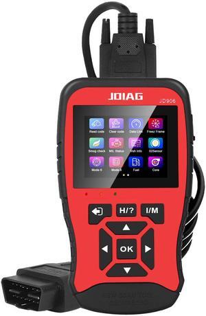 JDiag JD906 Car Fault Diagnostic Instrument Engine Reading Code Card Detector High-definition Color Screen Display OBD2 Scanner