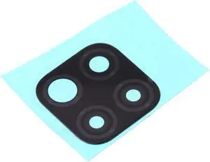 Glass Back Rear Camera Lens For Huawei P40 lite 4G Glass with Adhesive (Black)