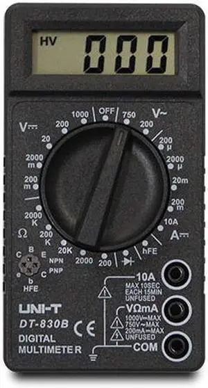 UNI-T DT830B Digital Multimeter CE 1999 Count Electric AC DC Current Voltage Meter Resistance Transistor Dide Ohm Tester