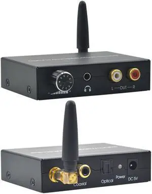 192Khz BT DAC Digital to Analog Audio Converter with BT Receiver With Volume Control