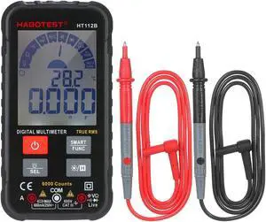 Intelligent 6000 Counts TRMS Multimeter Digital LCD Display AC/DC Voltmeter Ammeter Ohmmeter Test Diode Frequency Capacitance Continuity NCV Live Line with Flash Light