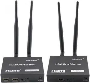 Wireless HDMI Extender 1080P 2.4G/5G Up to 100M 330ft Wireless HDMI Wifi Transmitter Receiver TCP/IP for PS4 PC Laptop HDTV