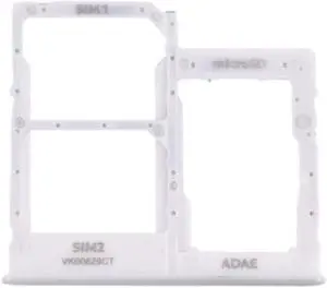Dual SIM + Micro SD Card Tray Holder Slot Repair Part For Samsung Galaxy A41 A415 (White)