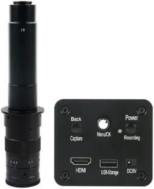 1080P HD HDMI Industrial Electronic Digital Video Microscope Camera & 300X C-Mount Lens