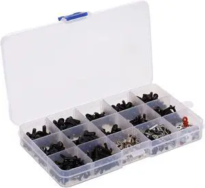 M3 M4 Metal Screws Nuts Box Compatible with 1/10 RC Crawler Car Axial SCX10 Redcat Mst Hsp RC Car Model Accessories