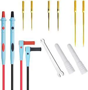 Silicone 20A Multimeter Leads Kit Replaceable Needle Pin cable feeler 1000V 0.7 Meters Length