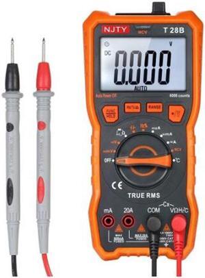 NJTY T28B Digital Multimeter 6000 Counts Auto Range Non Contact Multi Meter