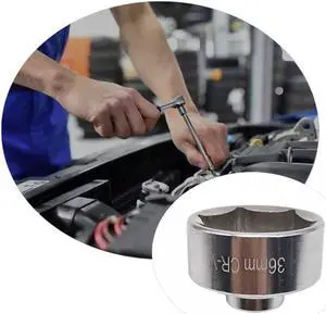 36mm Engine oil Wrench Metric Low Profile Oil Filter Socket Wrench Remove Canister Housing For Hand Tools