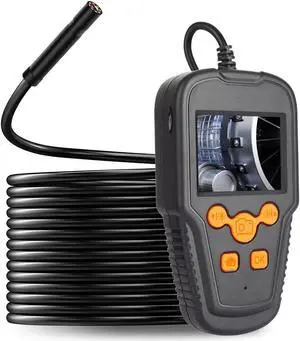 Endoscope Camera 2.4 Inches LCD Screen 1080P High Definition 5.5mm Lens 2M IP68 Handheld Endoscope Industrial Home Digital Endoscopes with 8 LEDs Light