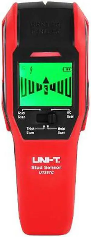 UNI-T UT387C Wall Scanner Metal Detector 4 in 1 AC Voltage Live Wire Wood Stud Finder Copper LCD HD Display Buzzer Calibration