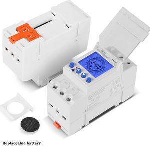 Backlight 24hrs Digital Analogue Time Switch 15 Mins Interval With 96 ON/OFF Each Day 85-265V 16A TM929AKL Analog Timer