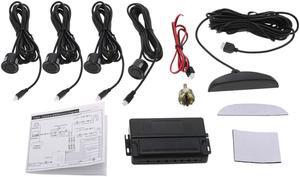 Car Auto 4-Sensor Parking Radar Kit Reverse Radar Alarm System Car Reverse Parking Radar System(LED Digital Display)