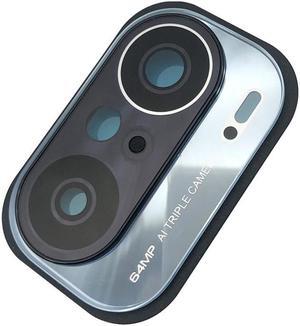 Camera Glass Lens With Glue Sticker For Xiaomi Poco F3 - Blue