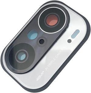 Camera Glass Lens With Glue Sticker For Xiaomi Poco F3 - White