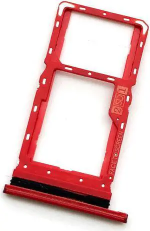 Sim Card Tray For Moto One Macro Sim Card Slot SD Card Tray Holder Adapter With Tools (Red)
