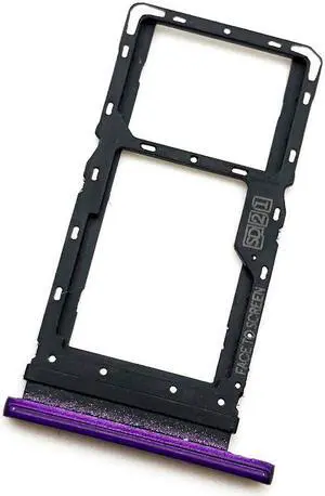 Sim Card Tray For Moto One Macro Sim Card Slot SD Card Tray Holder Adapter With Tools (Purple)