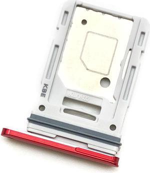 5pcs/lot SIM Card Tray Slot SD Reader Holder Replacement Parts For Samsung S20 Fe - Red