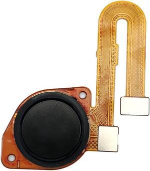 5pcs/lot New Fingerprint Sensor G9 Power Home Button Reader Touch ID Flex Cable For Moto G9 Power Fingerprint Sensor (Black)