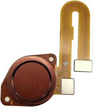 5pcs/lot New Fingerprint Sensor G9 Power Home Button Reader Touch ID Flex Cable For Moto G9 Power Fingerprint Sensor (Gold)