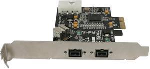 PCI Express PCI-E x1 to 3 Ports 1394B Controller Card Add On Card for FireWire 800 IEEE 1394 B 2+1 Digital Camera Video Capture