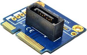 mSATA to SATA Converter Card Mini SATA to 7Pin SATA PCI-e Extension Adapter Half-size for 2.5" 3.5" HDD SSD Hard Drive