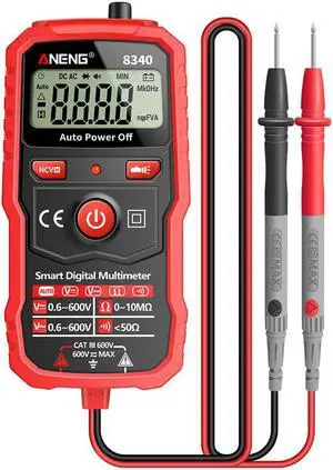 Aneng 8340 Mini Smart Digital Multimeter Voltmeter Ohm Meter Anti-Burning Automatic Tester Professional Electrician Repair Tools