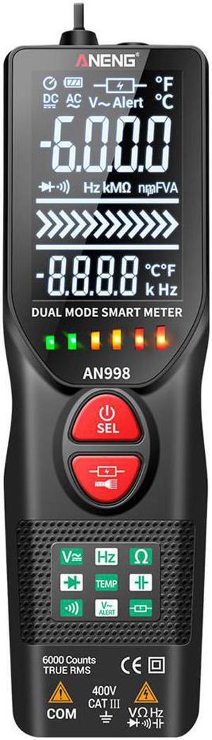 ANENG Digital Multimeter AN998 Automatic 6000 Counts Multimeter Eletric Auto Ranging AC/DC Voltmeter Temp Ohm Hz Tester