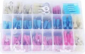 250Pcs Heat Shrink Wire Connectors Electrical Automotive Terminals Solder Seal