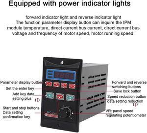 Low Power Frequency Converter Add Three-phase Motor Driver 110-240V Voltage 750W