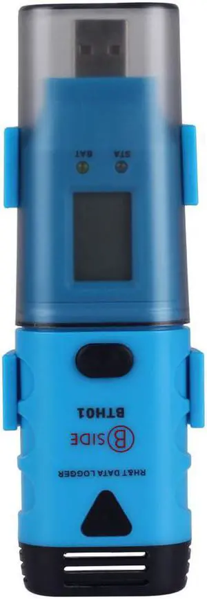 Bside BTH01 Portable Two Channel Temperature Humidity Dew Point Data Logger With LCD Display USB Interface