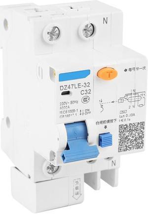Current Circuit Breaker DZ47LE-32 1P+N C32 RCCB Residual Current Circuit Breaker 30mA 230V