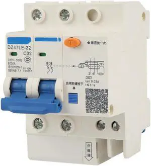 DZ47LE-32 2P+N C32 RCCB Residual Current Circuit Breaker 230V 32A 30mA
