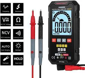 HABOTEST HT125A Smart Digital Multimeter 4000 Counts True RMS Auto Ranging Voltage Meter 600V AC DC Voltmeter Electric Test Pen